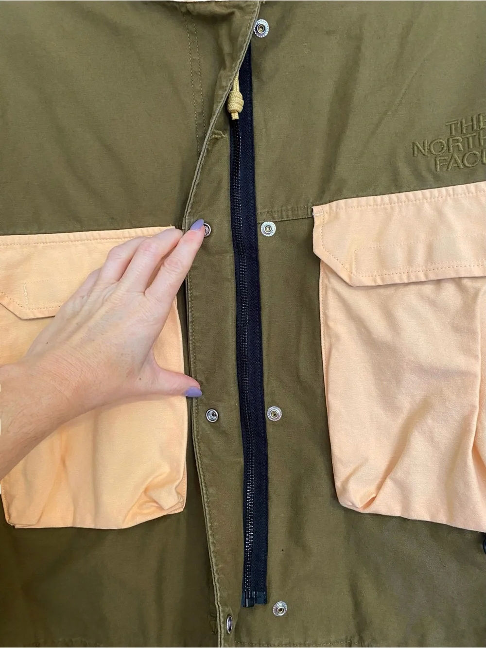 The North Face M66 Utility Field Jacket Women’s Large Cropped Gorpcore Olive